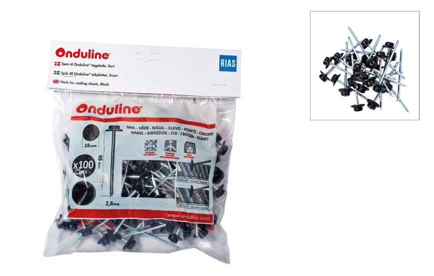 Onduline® Bitumen, Bølgeplader profil 95/38, Rød, 950mm x 2000mm